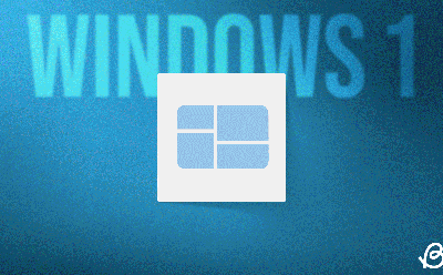 a GIF illustrating the evolution of Windows logo over the years