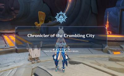 Chronicler of the Crumbling City mission guide in Genshin Impact