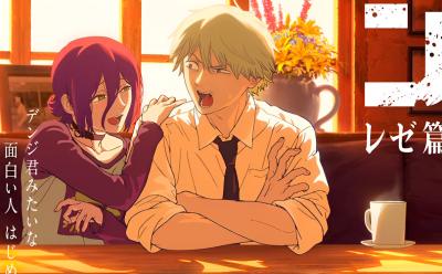 Denji and Reze in Chainsaw Man the Movie: Reze Arc poster
