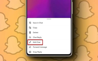 Edit Chat on Snapchat