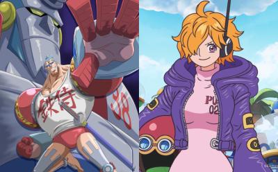 Franky and Lilith posters from One Piece anime.