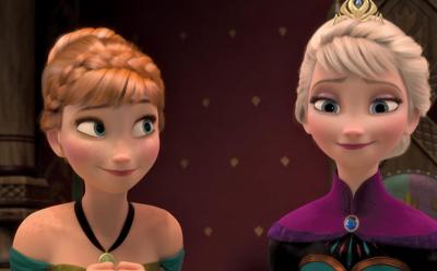 Anna and Elsa from Frozen