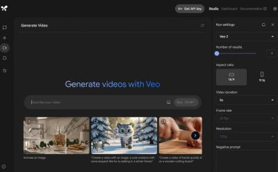 generate videos using google veo 2 for free on ai studio
