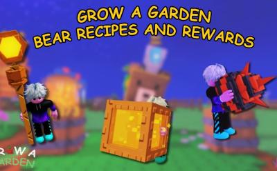 grow a garden - bear recipe and rewards in honey crafter