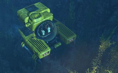 Minisub exploring the ocean in GTA 5