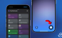 illustration showing shots of iPhone previewing the new Open Conversation shortcut to launch favorite messages from the iOS lock screen