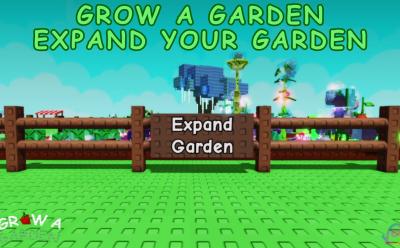 how to expand plot in grow a garden