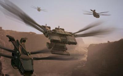 Ornithopters in Dune Awakening
