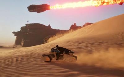 A Sandbike in Dune Awakening