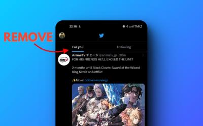 how to remove for you tab in Twitter