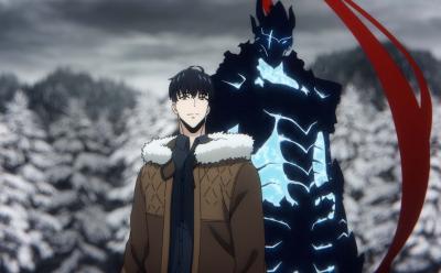 Igris with Jinwoo in Solo Leveling anime