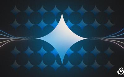 illustration of gemini ai icon in a backdrop with mutliple icons