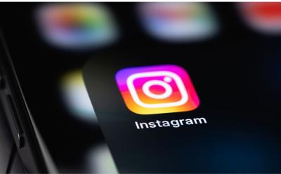 instagram app icon on a phone