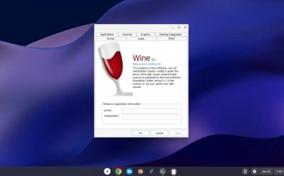install wine 9.0 on chromebook to run windows apps
