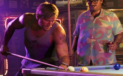 Jason playing snooker in GTA 6