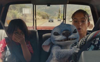 Lilo, Stitch and Nani in Lilo & Stitch live-action