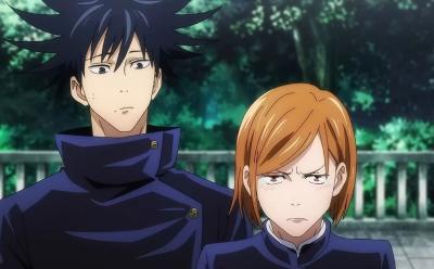 Megumi and Nobara in Jujutsu Kaisen