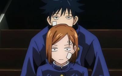 Megumi and Nobara in Jujutsu Kaisen