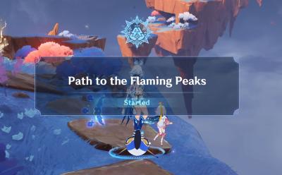 Path to the Flaming Peaks quest guide Genshin Impact