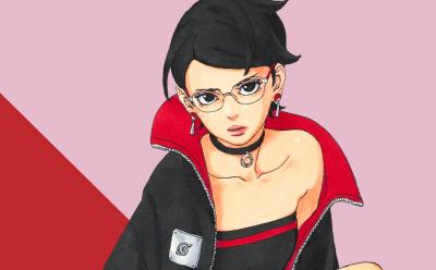 Sarada Uchiha in Boruto TBV manga cover