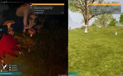 Shroomer and Shroomer Noct in Palworld