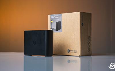 Synology BeeStation product image with retail box