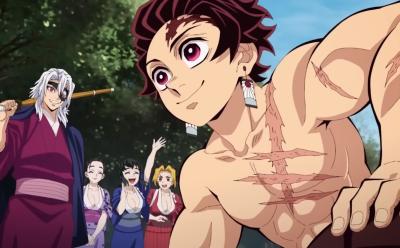 tengen uzui training tanjiro from demon slayer in season 4 hashira training arc