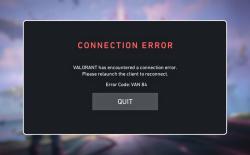 Valorant VAN 84 error