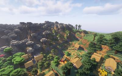 Village in Pale Garden Minecraft