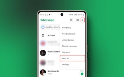 WhatsApp Read All feature at work featured image